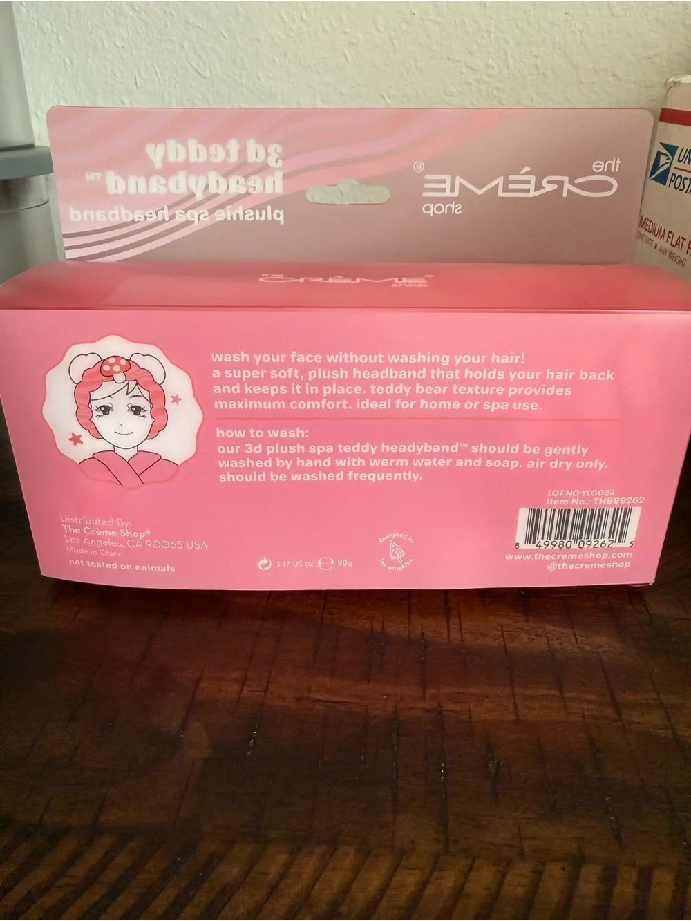 The Crème Shop Red Mushroom Plushie Spa Headband